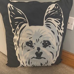 Chic Dog Print Pillow